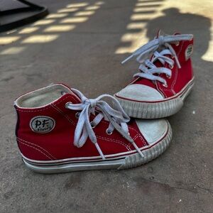 P.F. Flyers Kids Red and White Sneakers